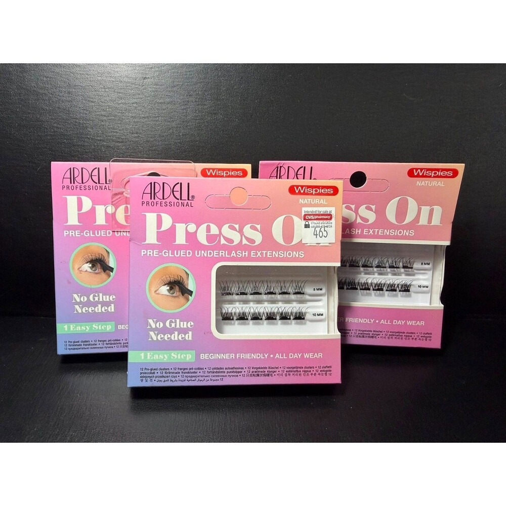 Ardell Wispies Pre‑Glued Underlash Kits • 3‑Pack